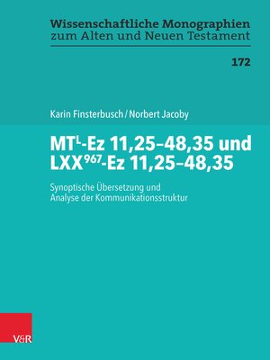 cover image of MTL-Ez 11,25–48,35 und LXX967-Ez 11,25–48,35